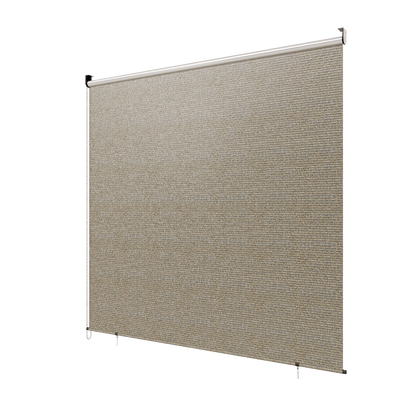 YODOLLA Outdoor UV Protection 6'(W) x 6'(H) Roller Shade, Mocha