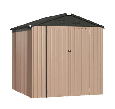 YODOLLA 7' x 7' Storage Metal Shed, Grey