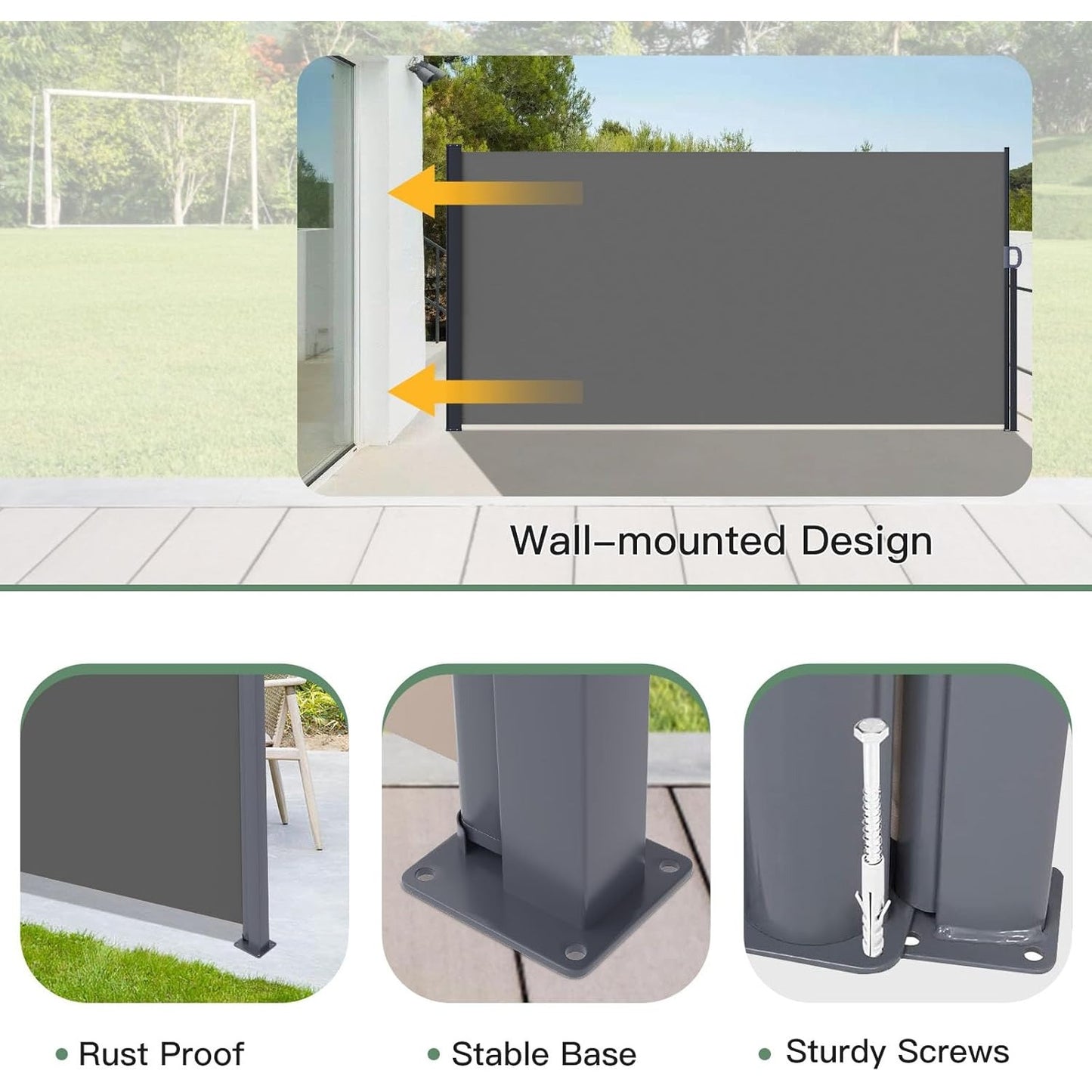 YODOLLA privacy screen for balconies and patios