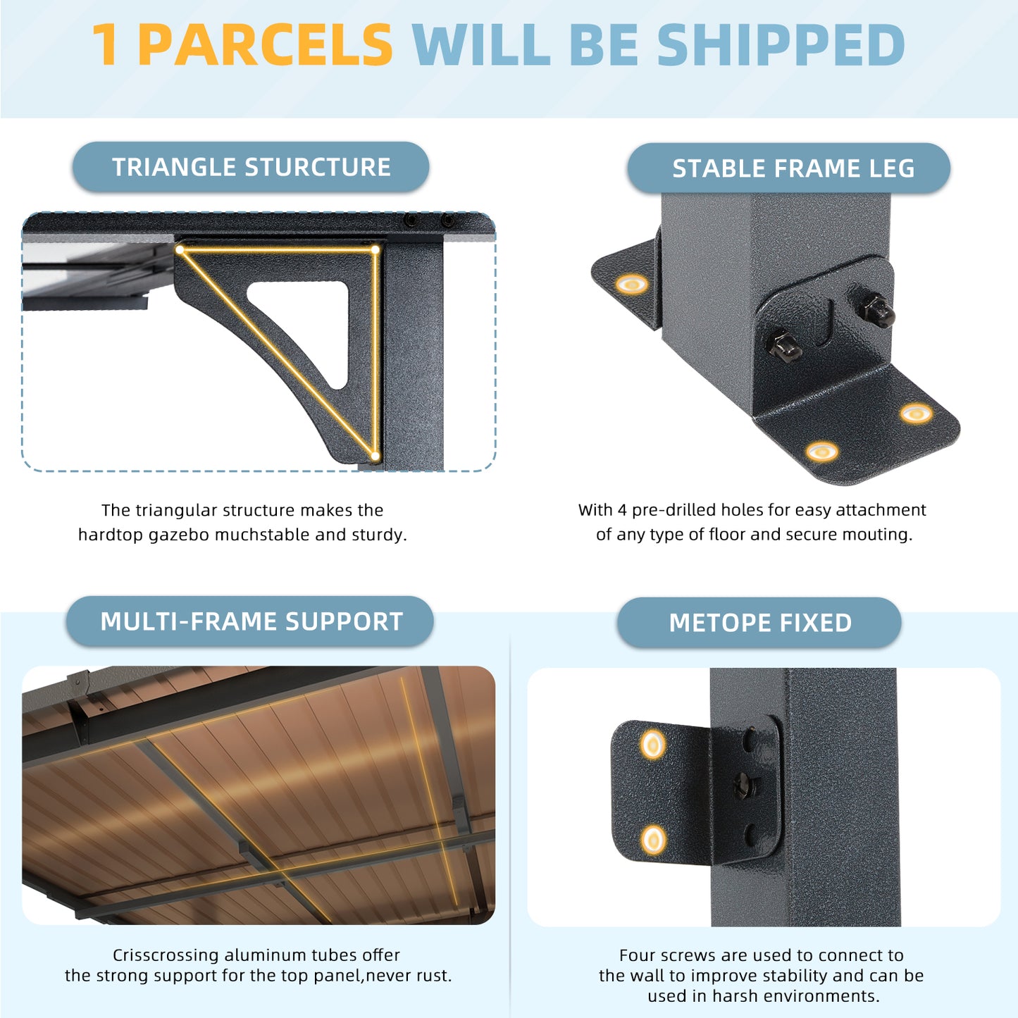 YODOLLA heavy duty gazebo.