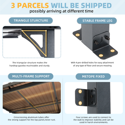 YODOLLA 14x12 Outdoor Gazebo