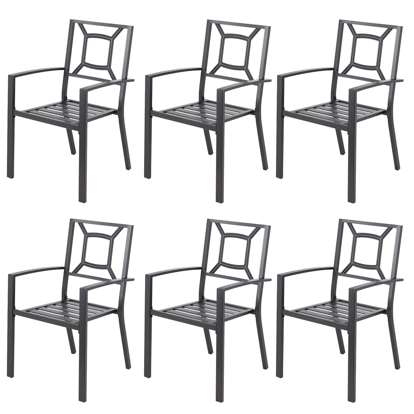 YODOLLA 6 Pieces Outdoor Dining Chairs