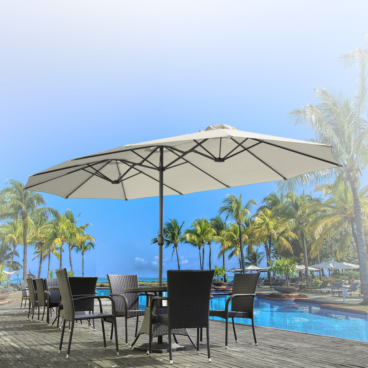 YODOLLA cheap patio umbrellas for large spaces