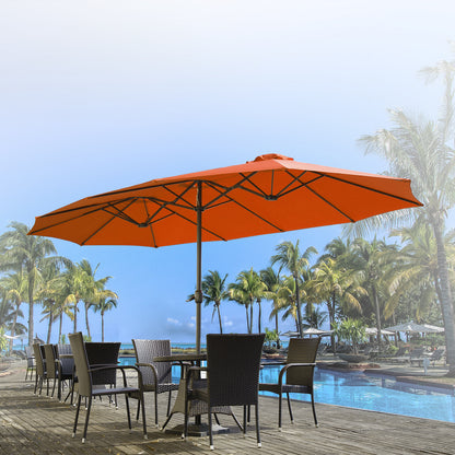 YODOLLA double-sided patio umbrella for large patios