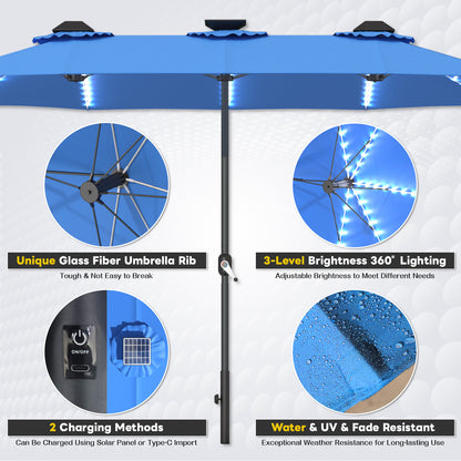 YODOLLA blue patio umbrella stylish outdoor design