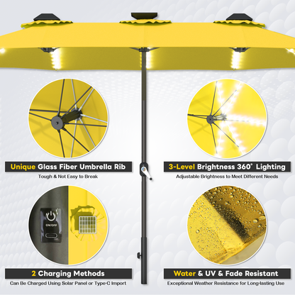 YODOLLA best patio umbrella UV and fade resistant