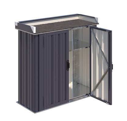 YODOLLA Metal Outdoor Storage Cabinet, Gray