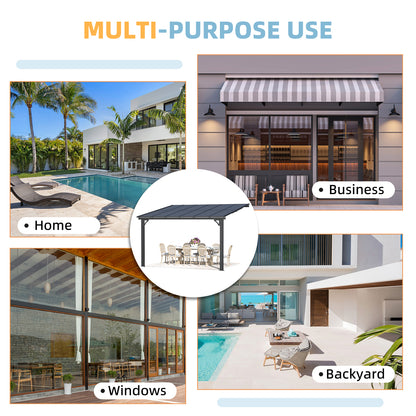 YODOLLA 12' × 10’ Adjustable Height Outdoor Gazebo Pergola for Patio