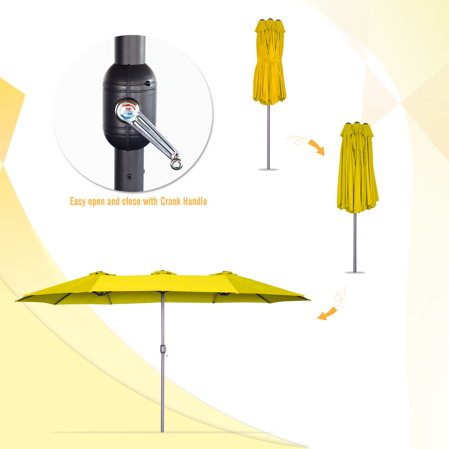 YODOLLA cheap patio umbrellas with heavy-duty design