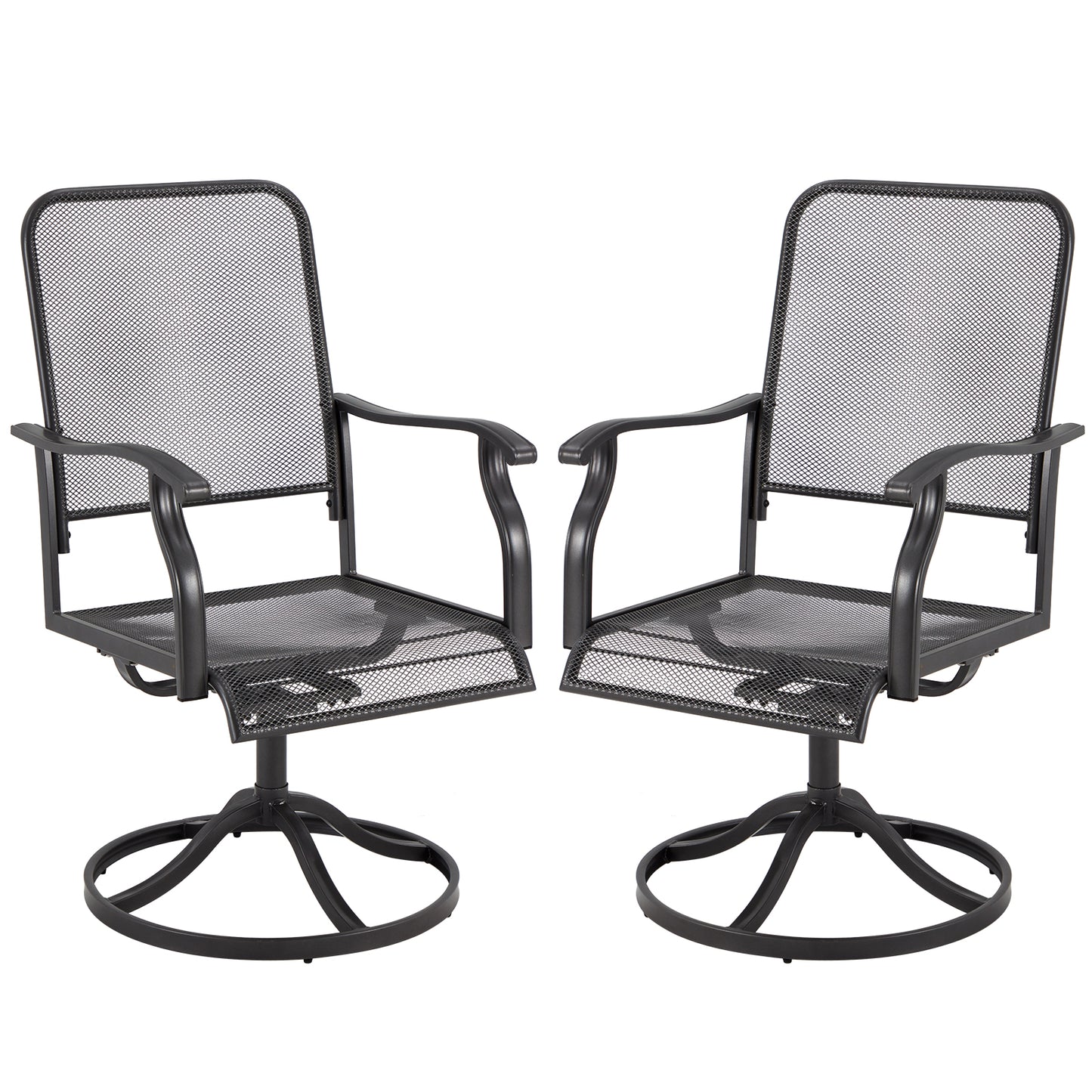 YODOLLA Outdoor Patio Rocking Dining Chairs Set of 2