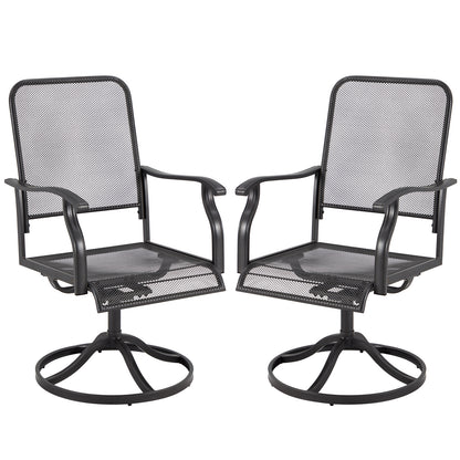 YODOLLA Outdoor Patio Rocking Dining Chairs Set of 2