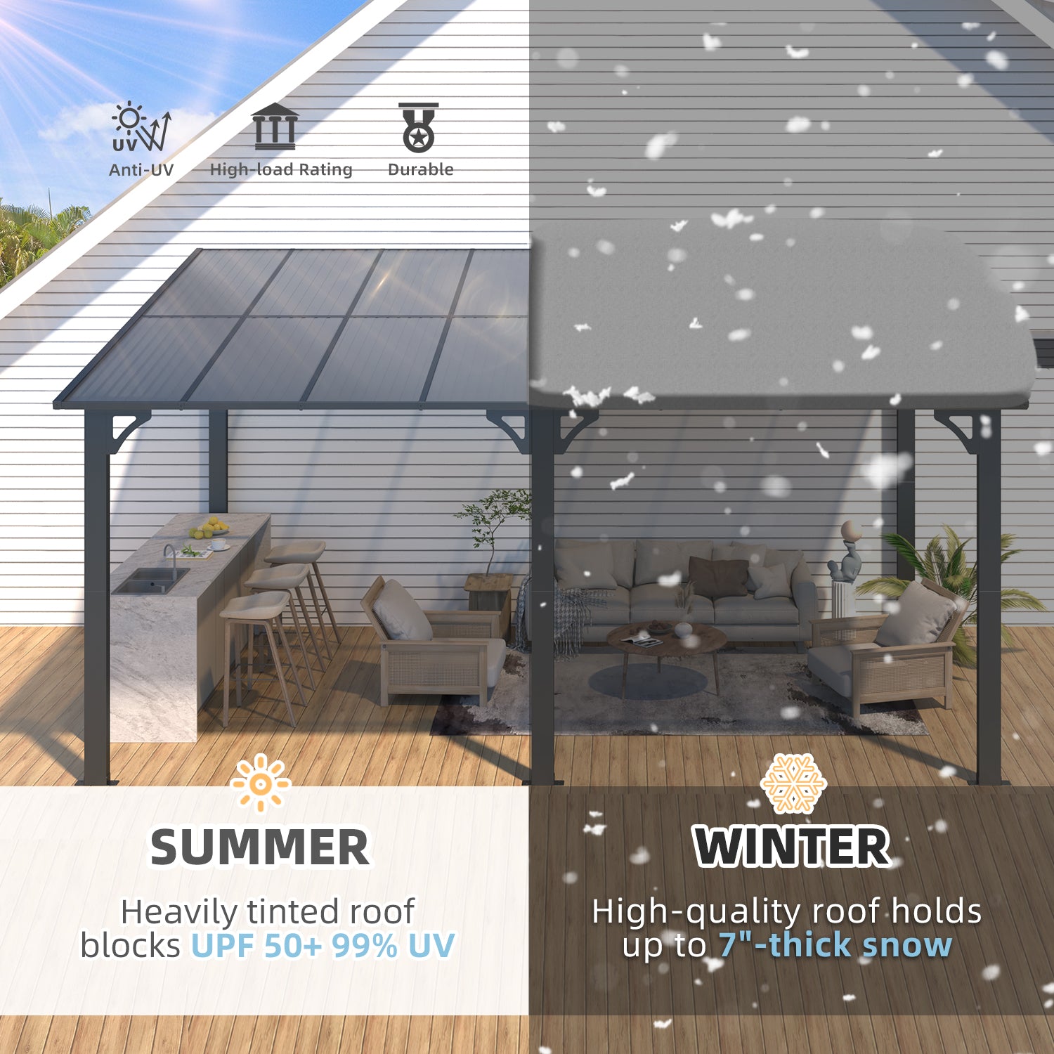 YODOLLA backyard gazebo.