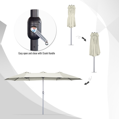YODOLLA large umbrella for patio with heavy-duty design