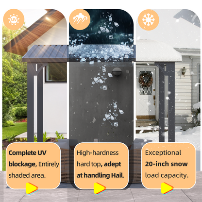 YODOLLA 10x8 Aluminum Outdoor Pergola