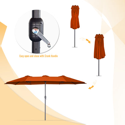 YODOLLA large umbrella for patio with double-sided design