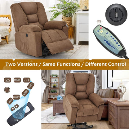 YODOLLA Massage Power Lift Recliner for Elderly, Electric Lift Chair, Clay