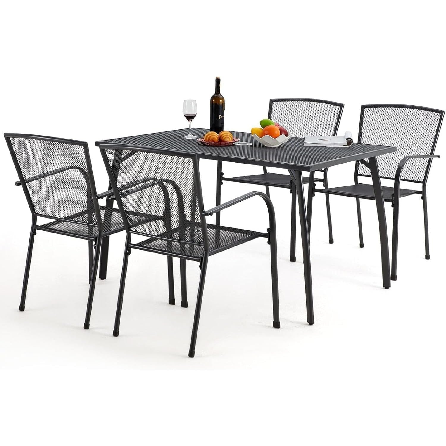 YODOLLA metal patio table and chairs set