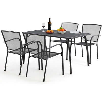 YODOLLA metal patio table and chairs set