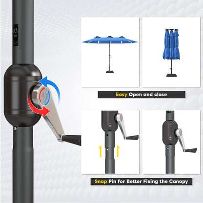 YODOLLA umbrella for patio UV and water resistant
