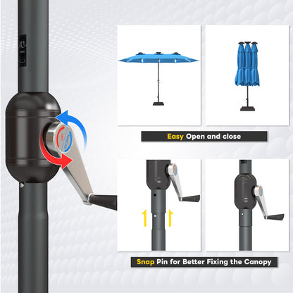 YODOLLA heavy duty patio umbrella strong