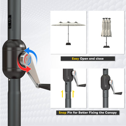 YODOLLA best patio umbrella for wind resistant