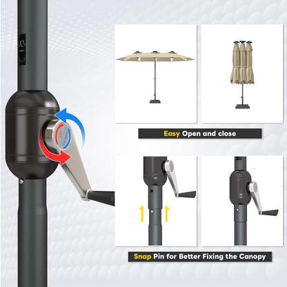 YODOLLA outdoor patio umbrella UV protection