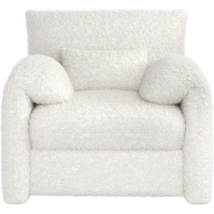 YODOLLA Oversized Armchair, Chenille Mid Century Accent Chair, Comfy Upholstered Single Sofa, Extra Wide Reading Chairs