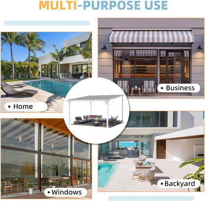 YODOLLA 12' x 12' Large Outdoor Wall Mounted Gazebos