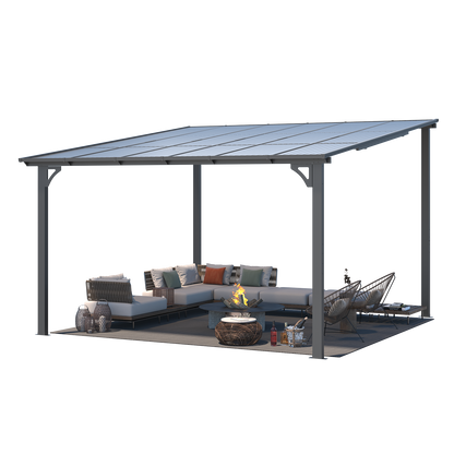 YODOLLA 12' x 12' Large Outdoor Wall Mounted Gazebos