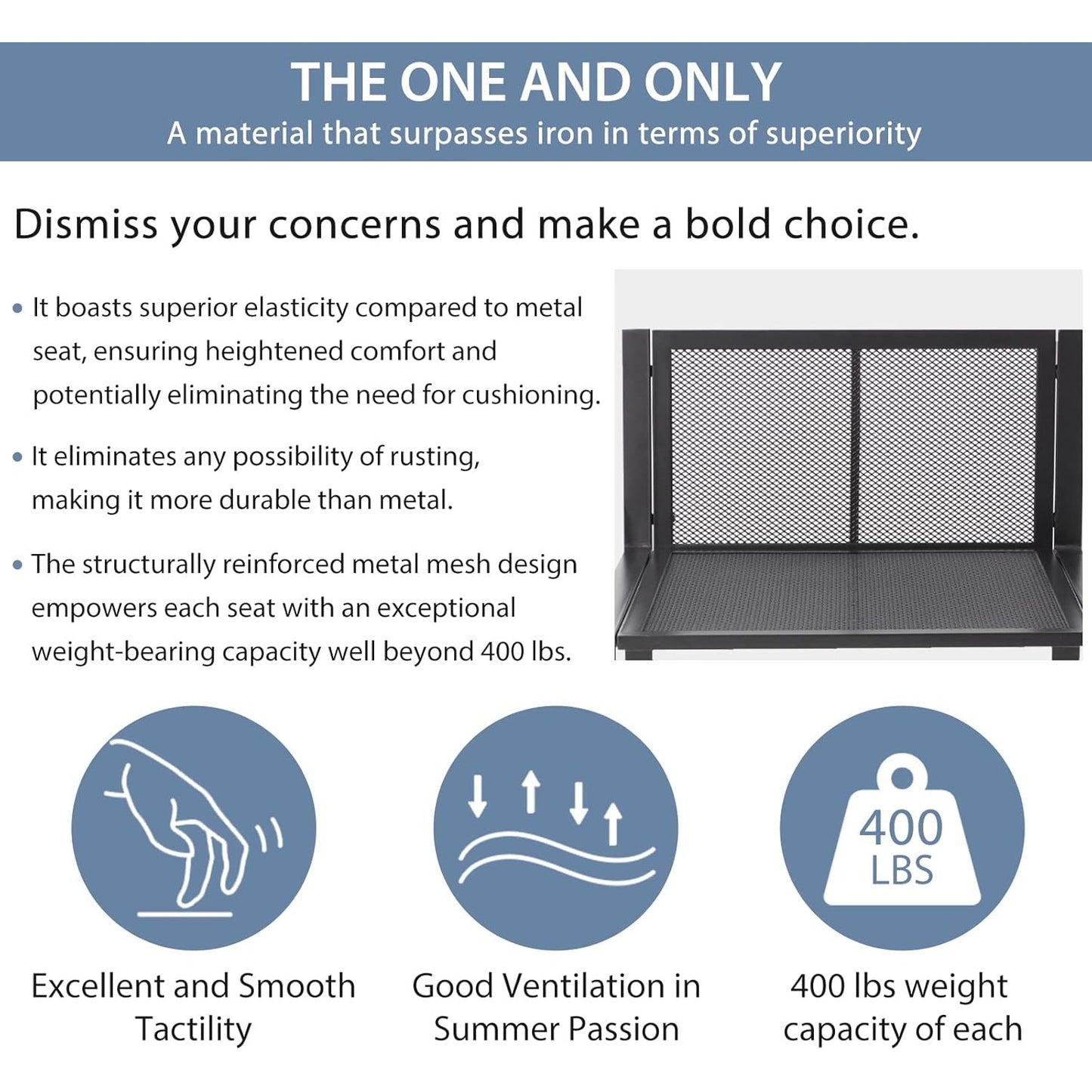 YODOLLA 7 Pieces Patio Furniture Set, Grey