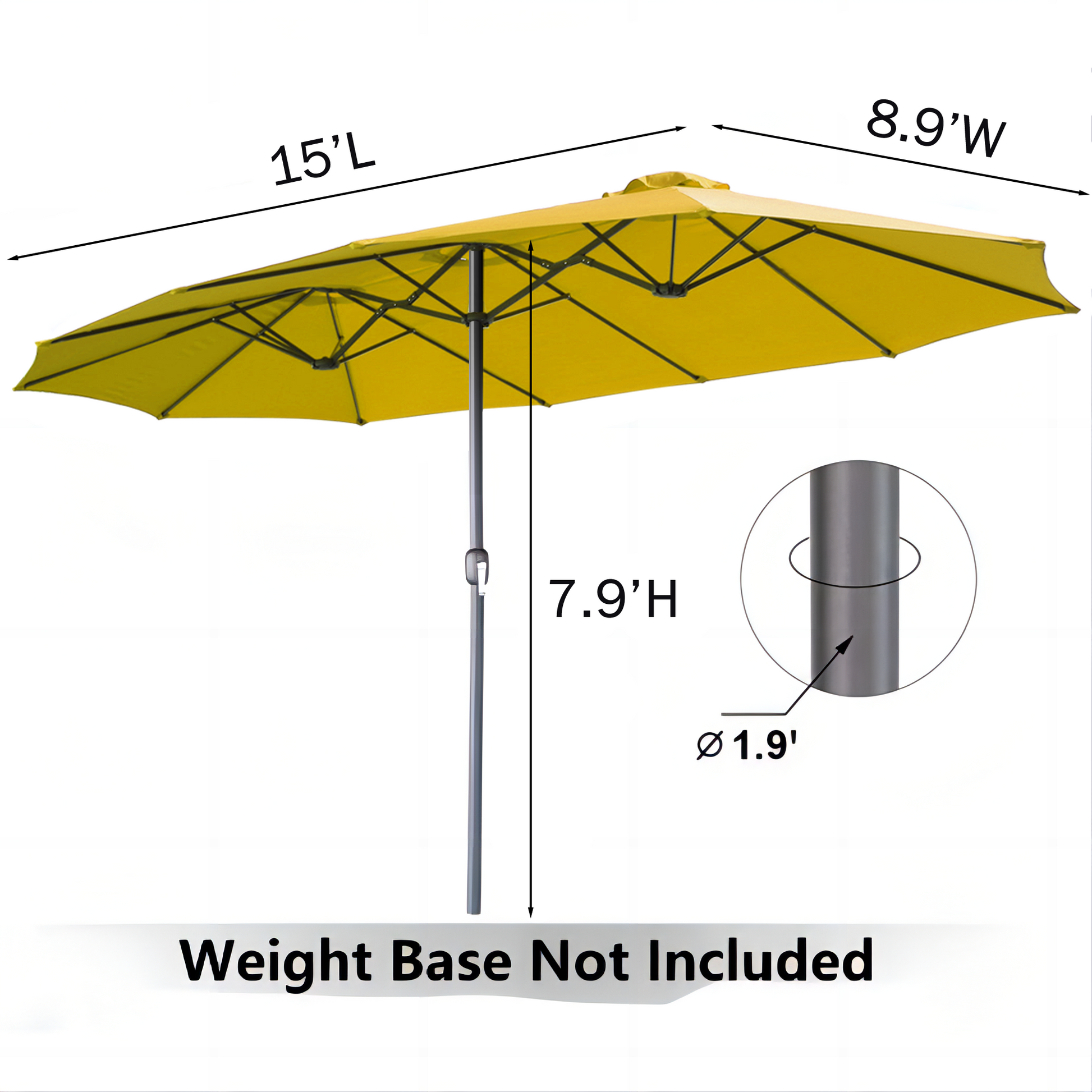 YODOLLA best outdoor patio umbrella for all-weather use