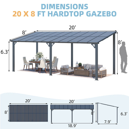 YODOLLA aluminum gazebos.