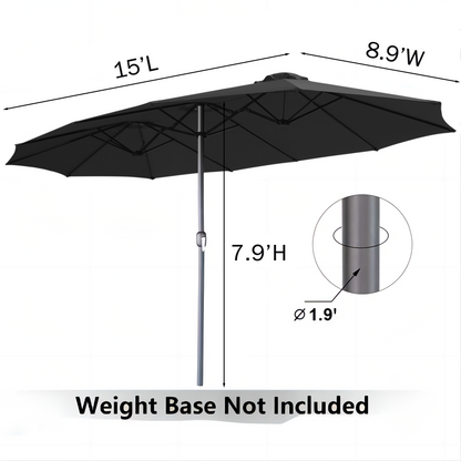 YODOLLA waterproof patio umbrella for outdoor tables