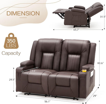 YODOLLA Double Recliner, Home Theater Seating