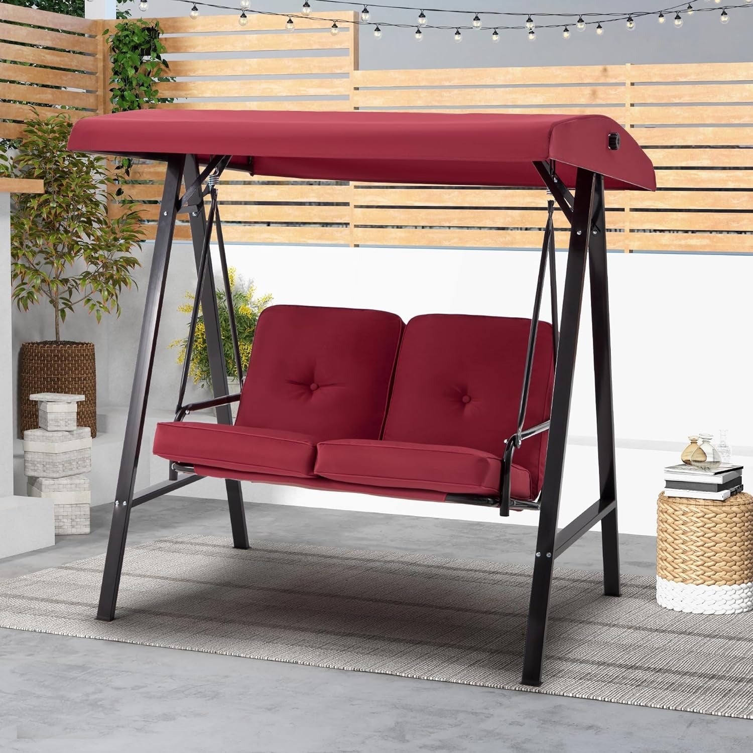YODOLLA durable outdoor swing chair