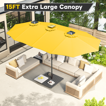 YODOLLA yellow patio umbrella stylish and functional
