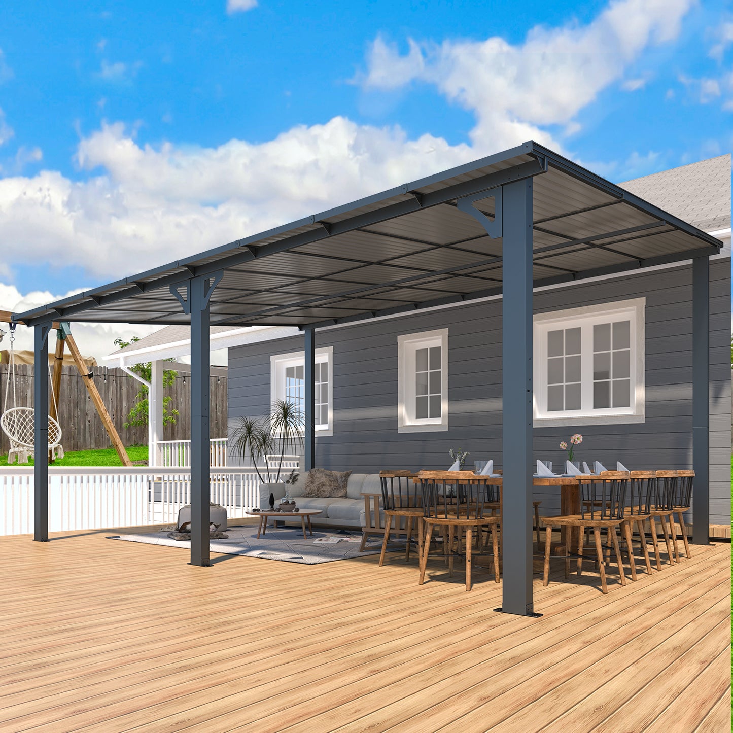 YODOLLA durable hardtop gazebo.