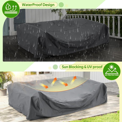 YODOLLA Outdoor Furniture Set Cover Sectional Sofa Set Covers
