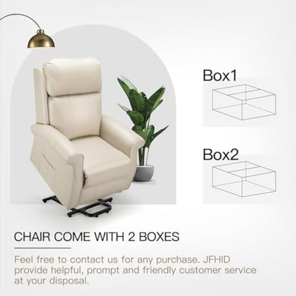 YODOLLA Electric Power Lift Recliner Chair for Elderly, Faux Leather