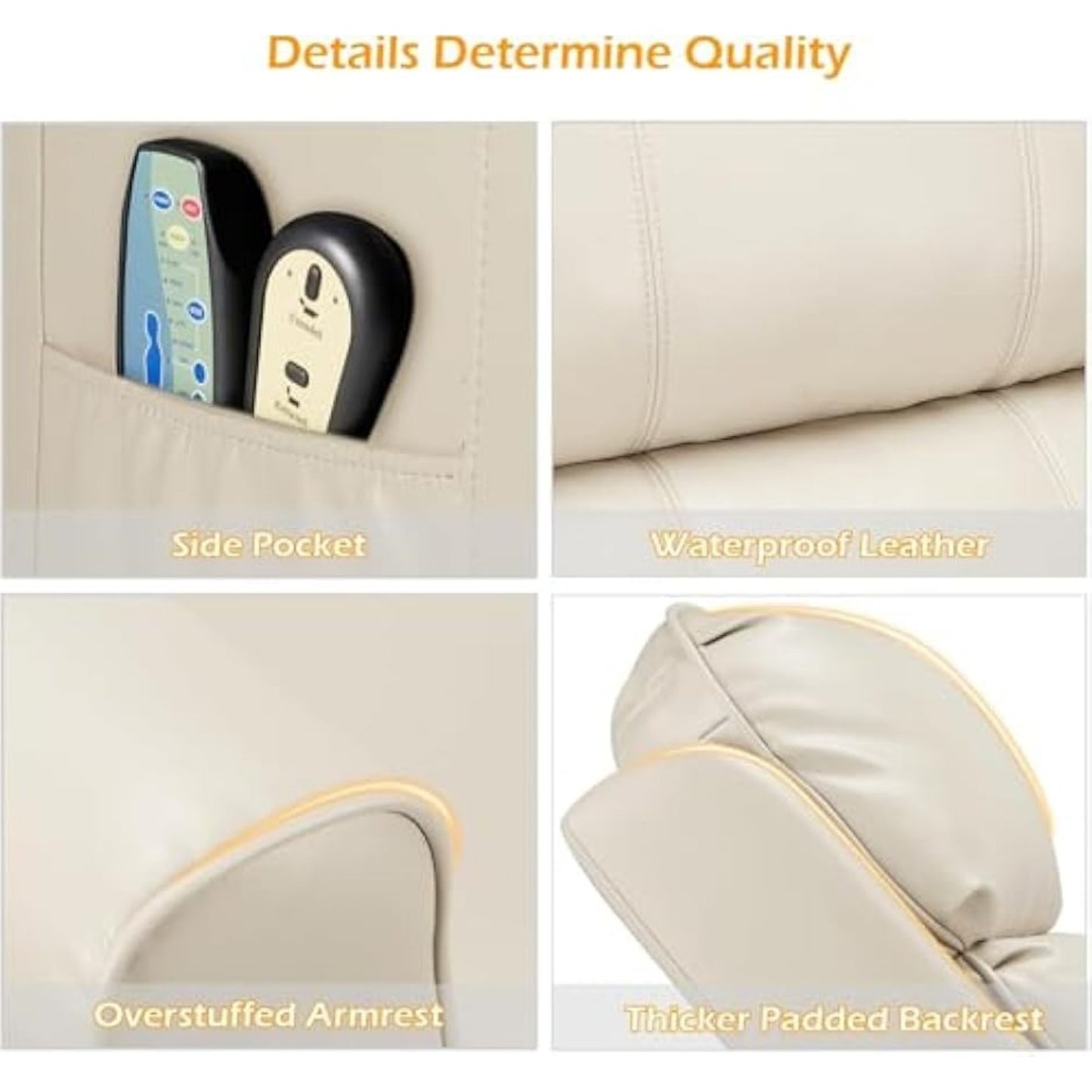 YODOLLA Electric Power Lift Recliner Chair for Elderly, Faux Leather