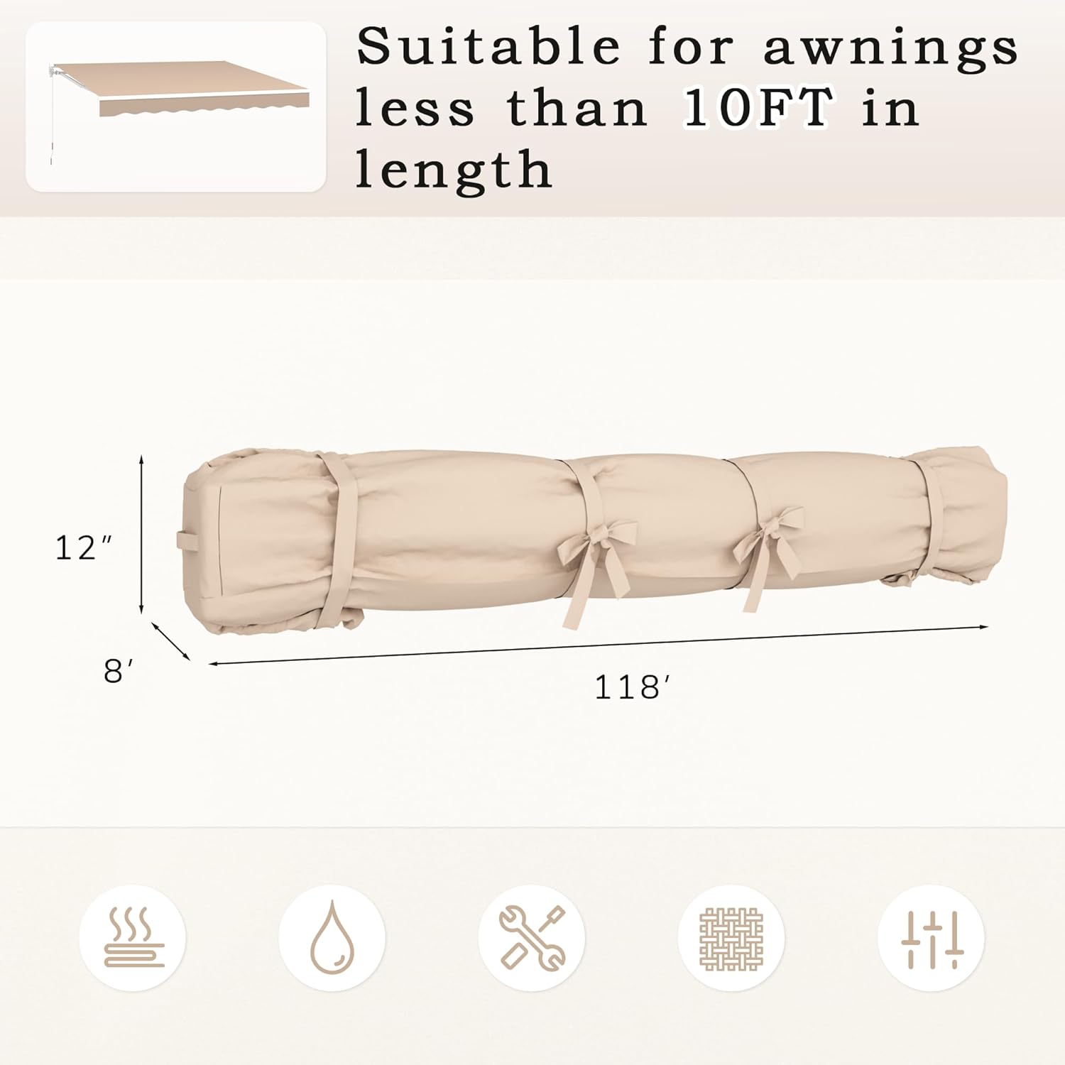 YODOLLA porch awning cover for weatherproofing