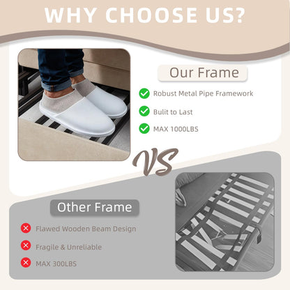 YODOLLA 72" 3 in 1 Sofa Bed Pull Out Couch Sleeper Sofa Bed