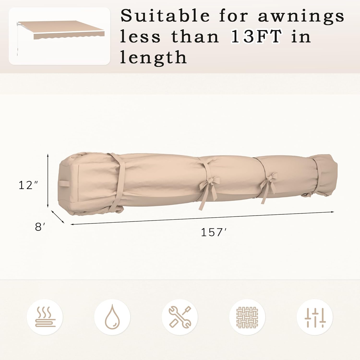 YODOLLA storage bag for retractable awning