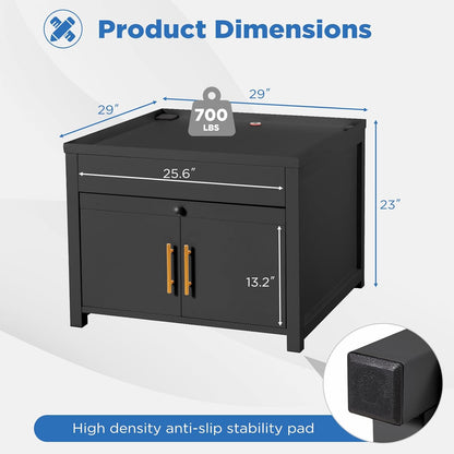 YODOLLA Laundry Pedestal, 700 LBS Capacity Washer Dryer Pedestal, 29″L*29″W*23″ H Washer and Dryer Stand