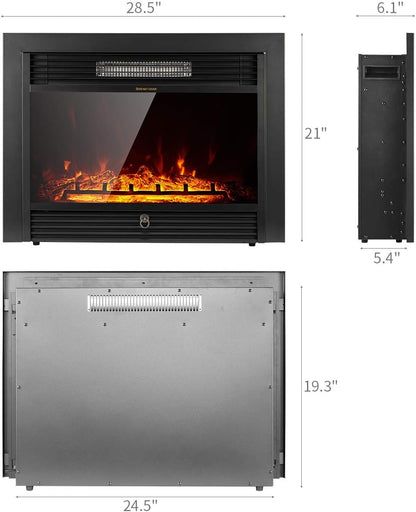 YODOLLA 28.5" Electric Fireplace Insert