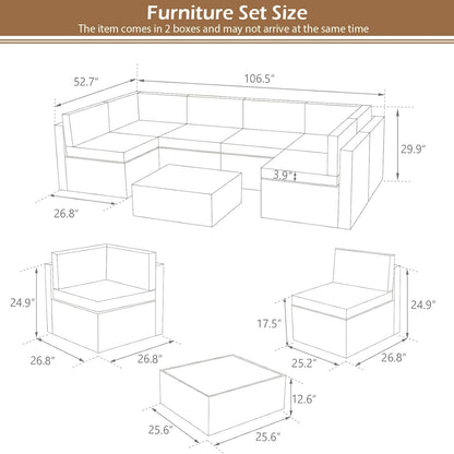YODOLLA durable patio dining furniture set