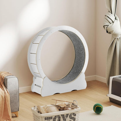 YODOLLA 35.8'' Cat Wheel for Indoor Cats, White