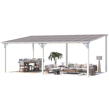 YODOLLA 20x12 White Pergola Gazebo