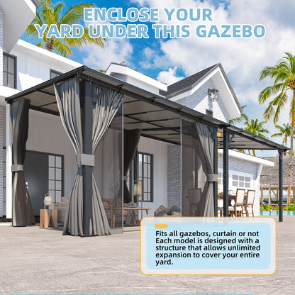 YODOLLA Metal Wall-Mounted Gazebo