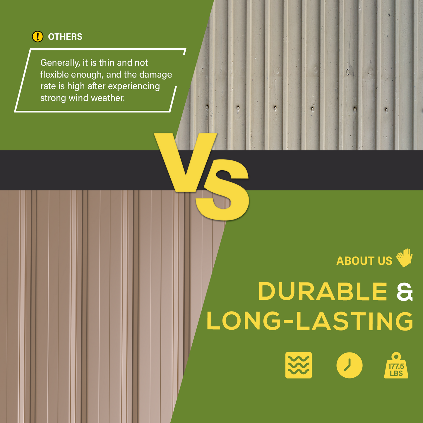 YODOLLA Shed 8' x 10' Outdoor Storage Metal Shed, Black